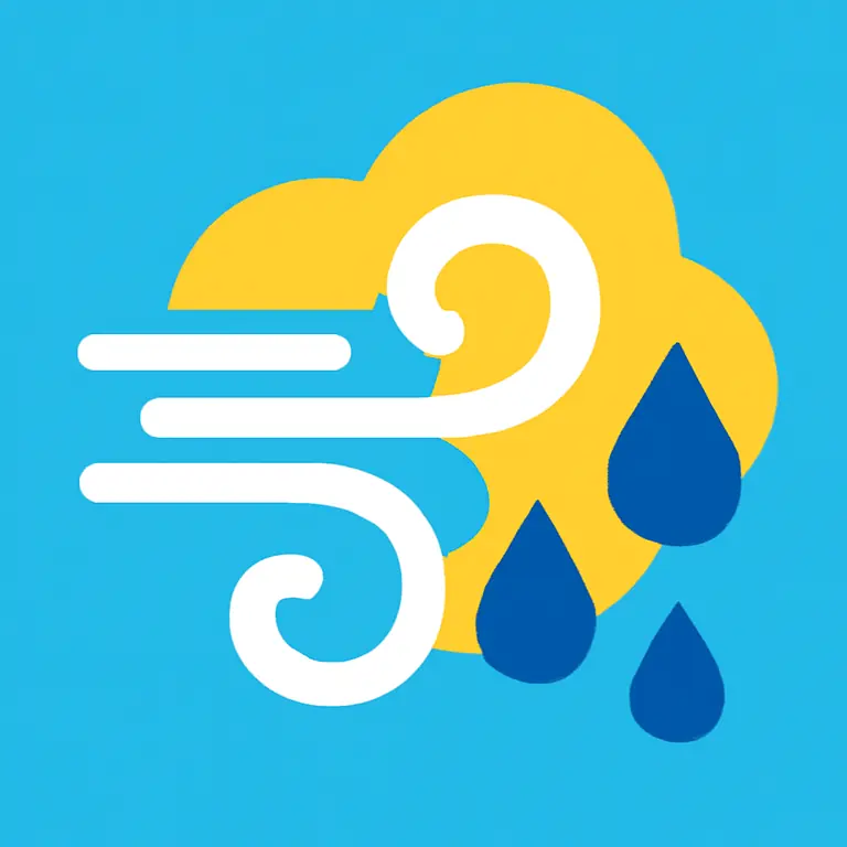 Ветер и капли - обложка пазла