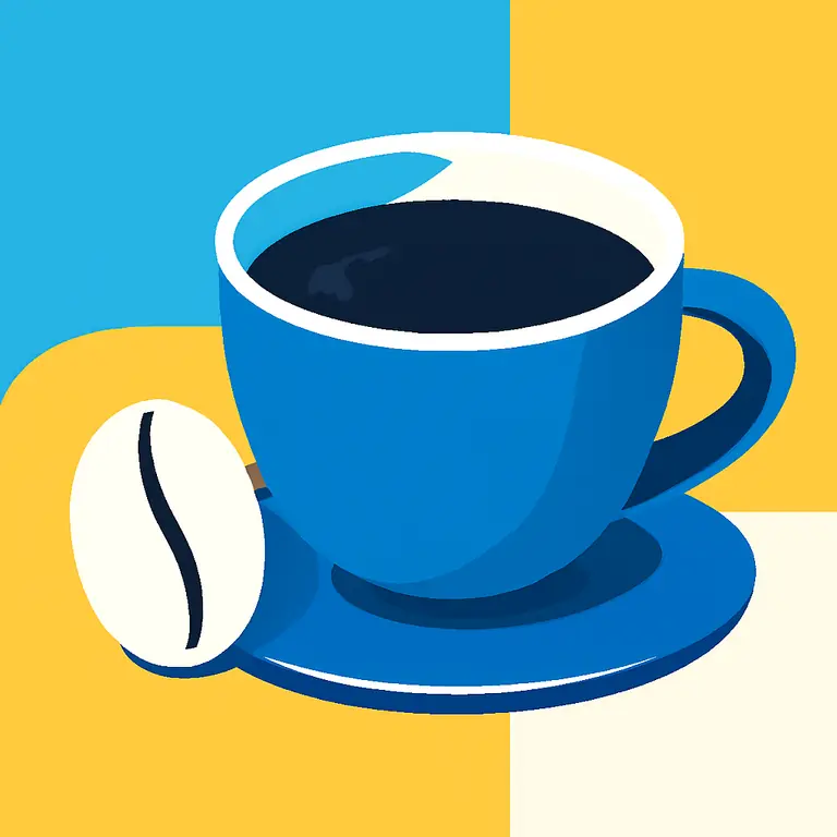 Черный кофе - обложка пазла