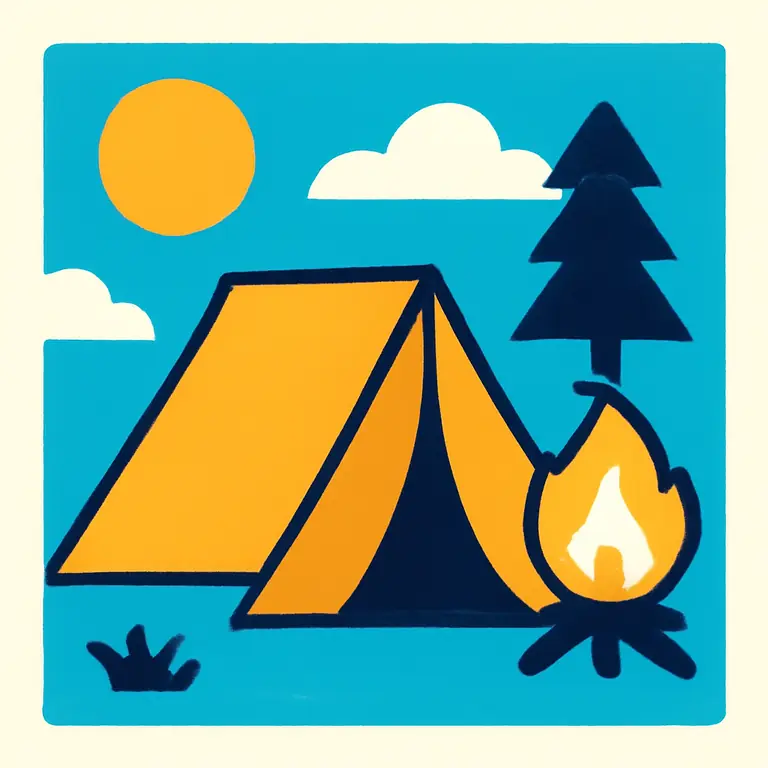 Летний Кемпинг - обложка пазла