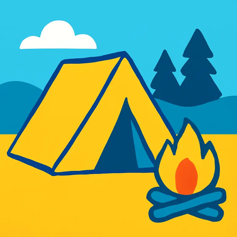 Кемпинг и Палатки - обложка пазла