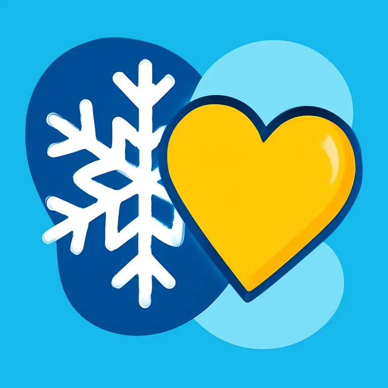 Снежное чувство - обложка пазла