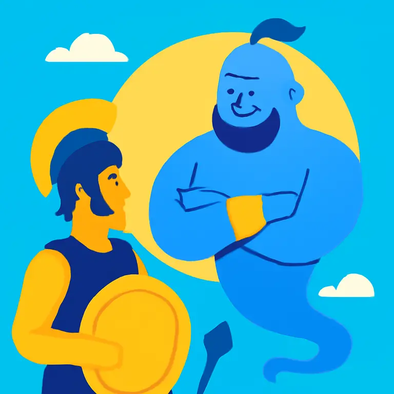 Мифы и Джинн - обложка пазла