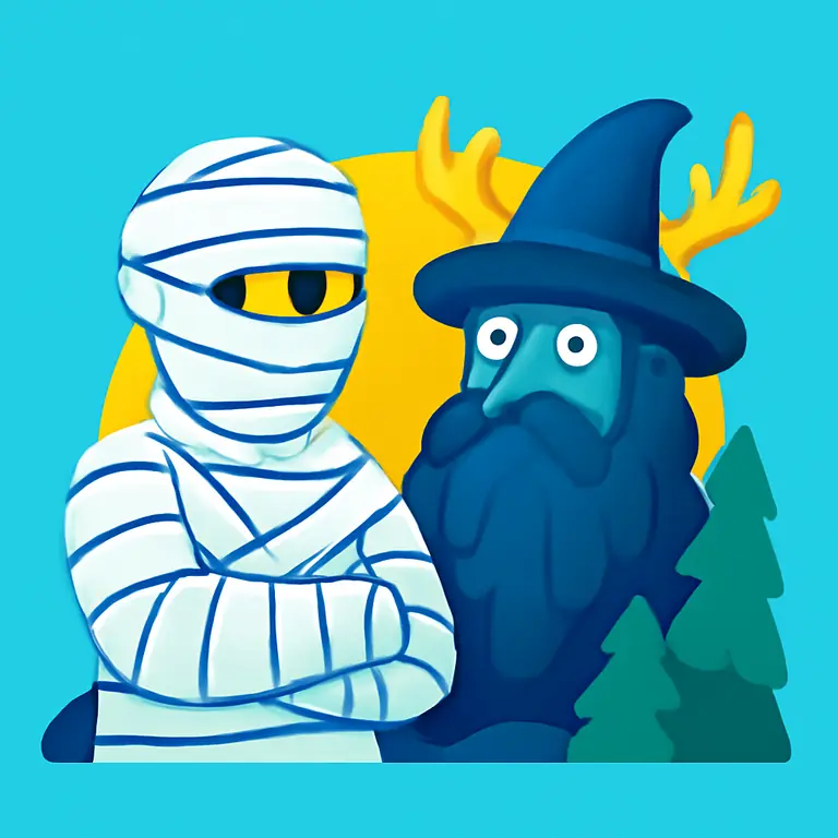 Мумия и Леший - обложка пазла