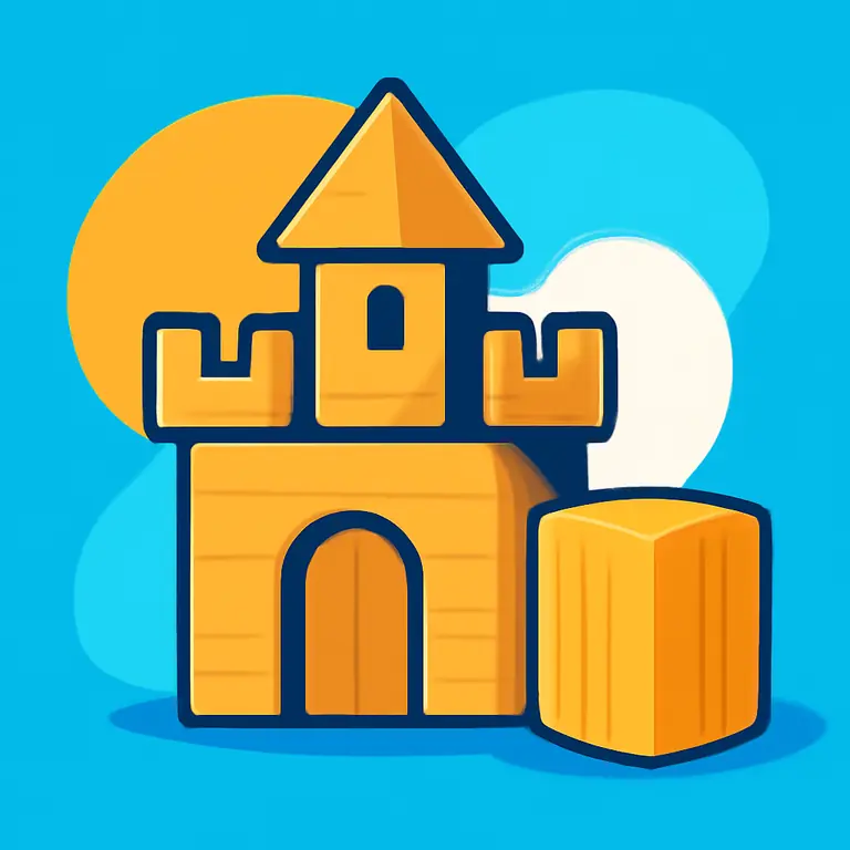 Деревянный замок - обложка пазла