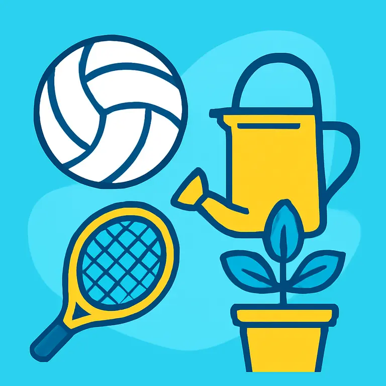 Спорт и дача - обложка пазла