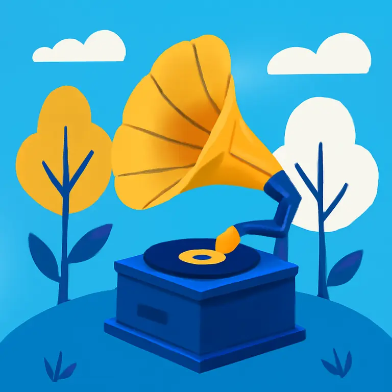 Граммофонный сад - обложка пазла