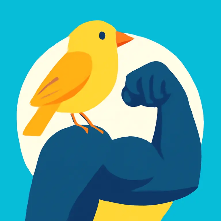 Птица и Борец - обложка пазла