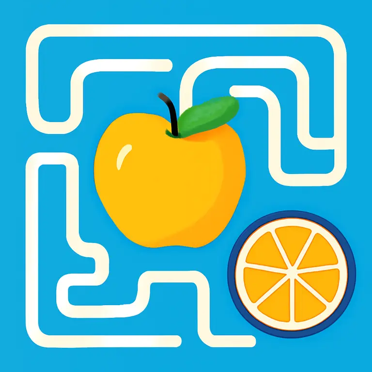 Фруктовый Лабиринт - обложка пазла