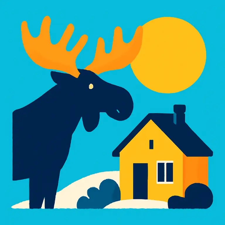 Дача и Лось - обложка пазла