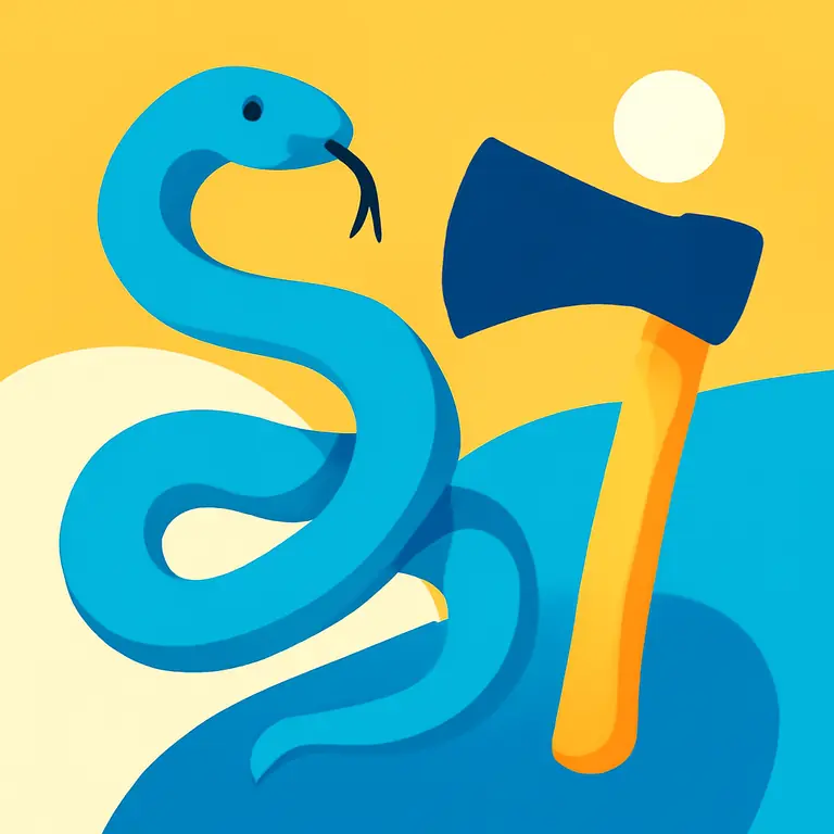 Змей и топор - обложка пазла