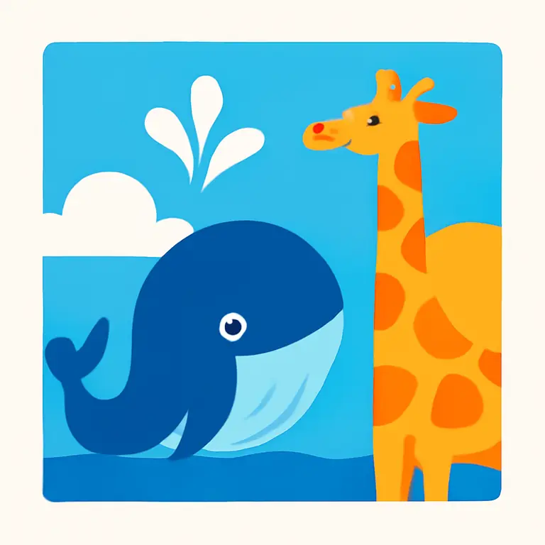 Левиафан и Жираф - обложка пазла