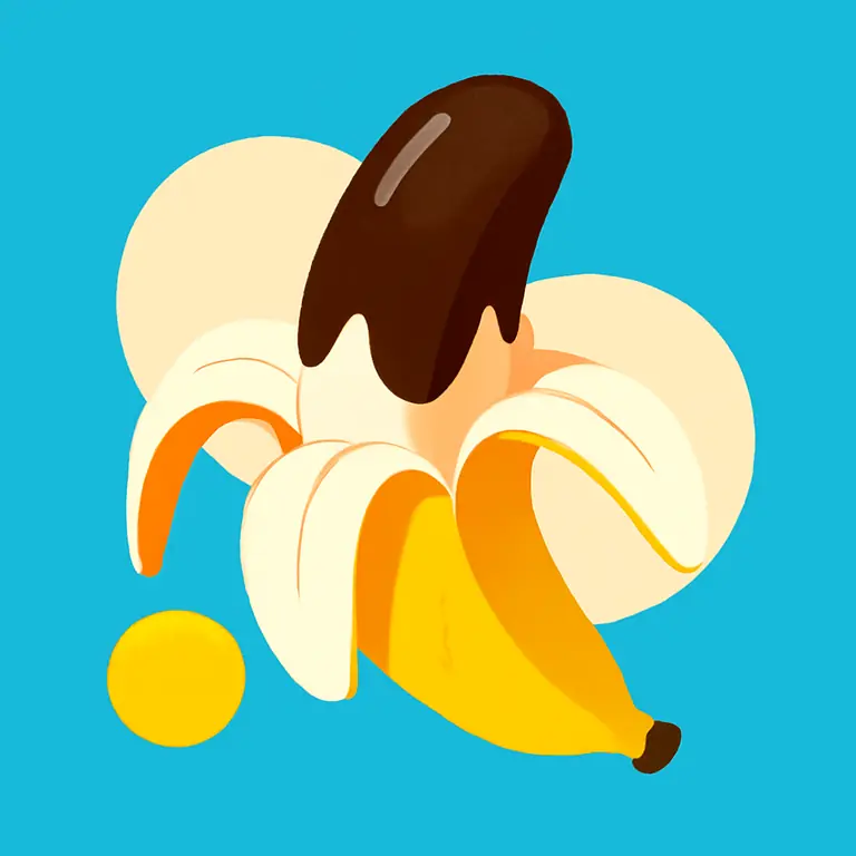 Шоколадный банан - обложка пазла