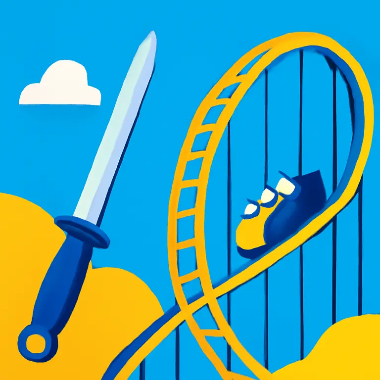 Заточка и аттракцион - обложка пазла