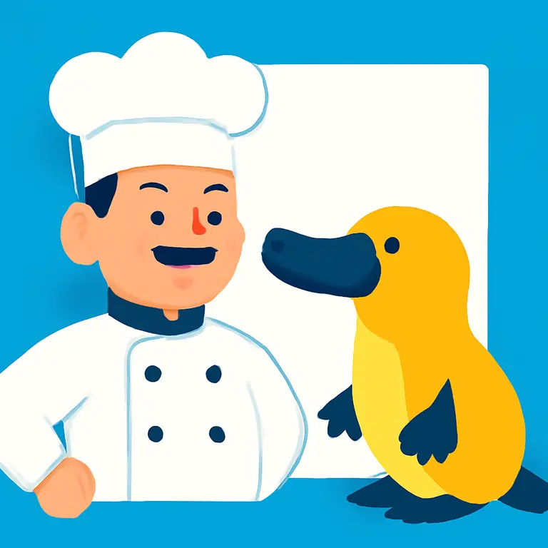 Шеф и Утконос - обложка пазла