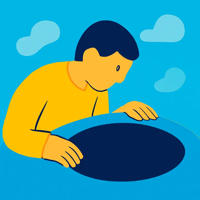 Глубокая чернота - обложка пазла