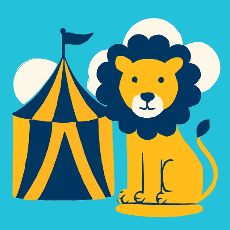 Цирк и зверь - обложка пазла