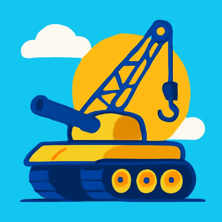 Танковый Кран - обложка пазла