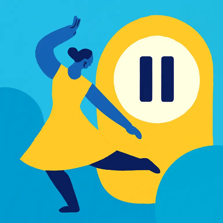 Танец и пауза - обложка пазла