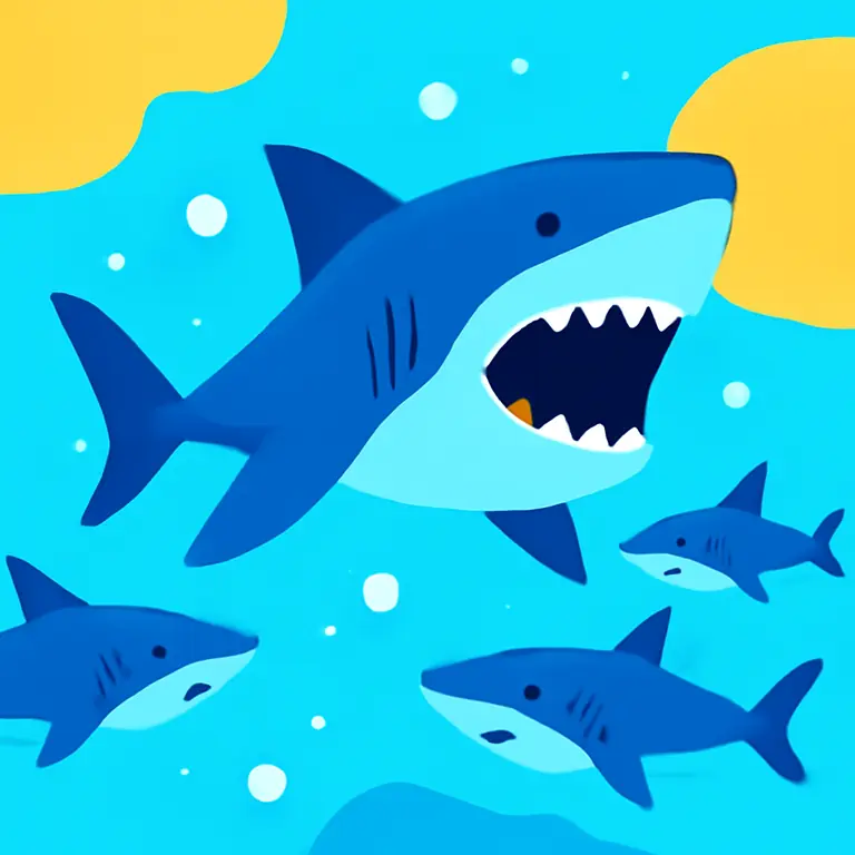 Акулья стая - обложка пазла