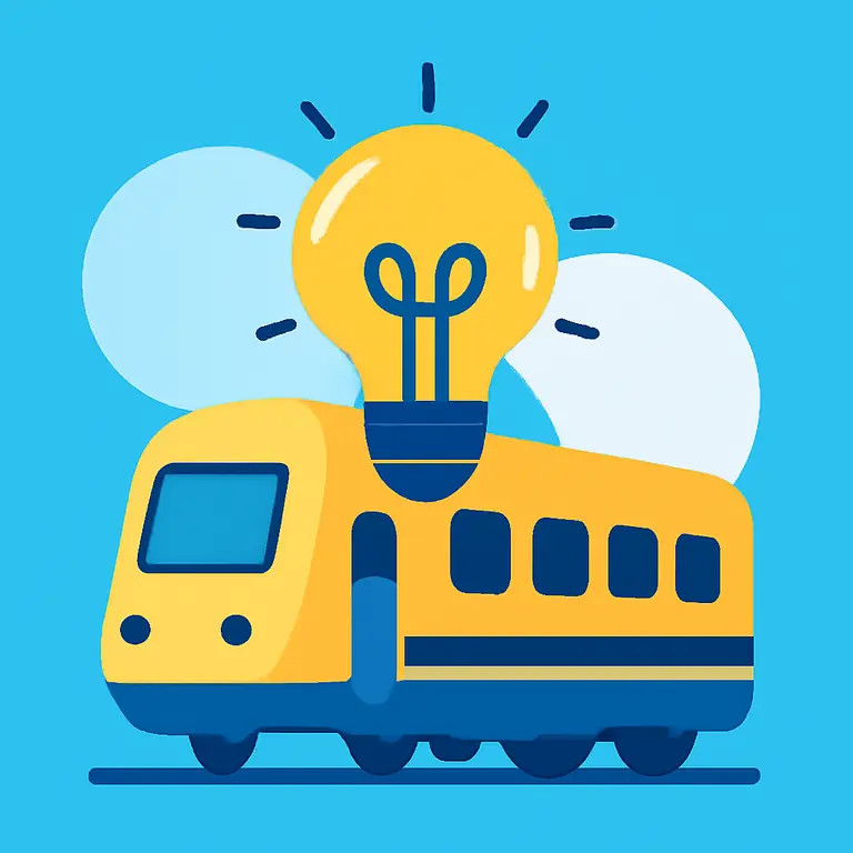 Поезд и идеи - обложка пазла