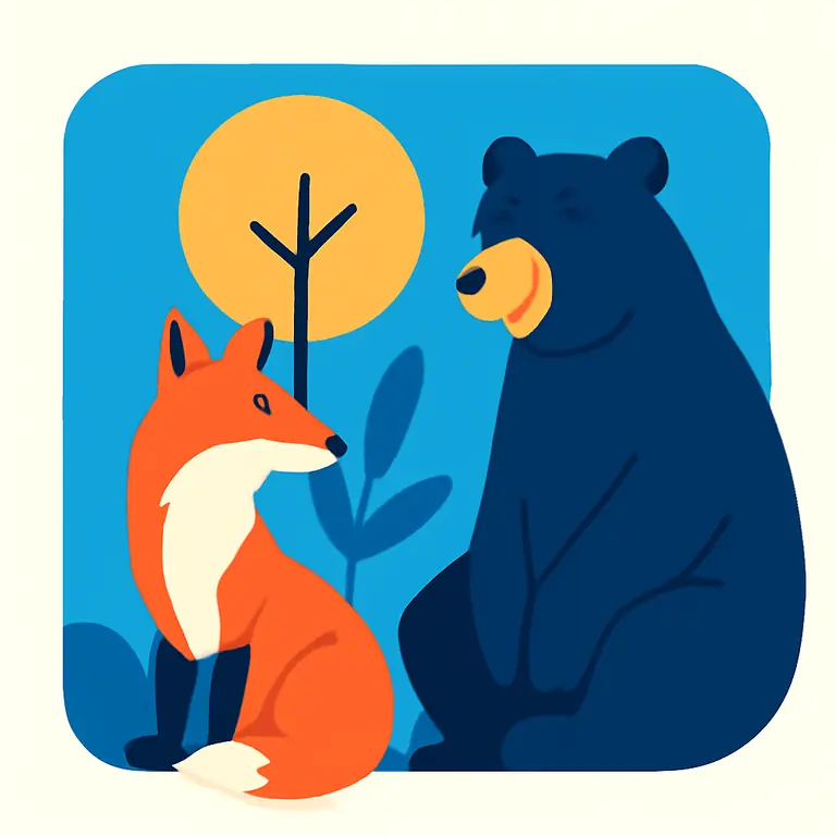 Лесные звери - обложка пазла