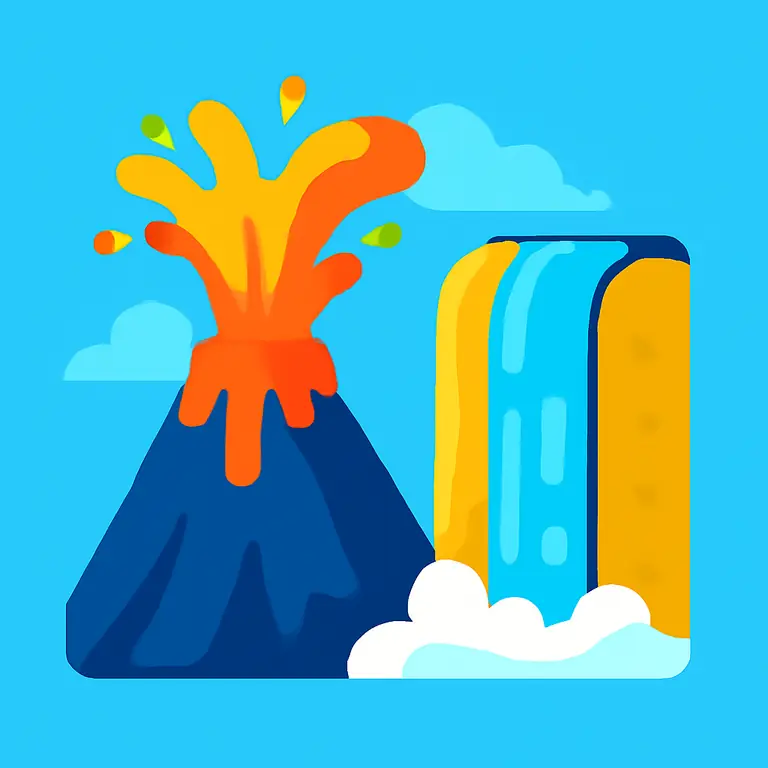 Лава и Каскад - обложка пазла