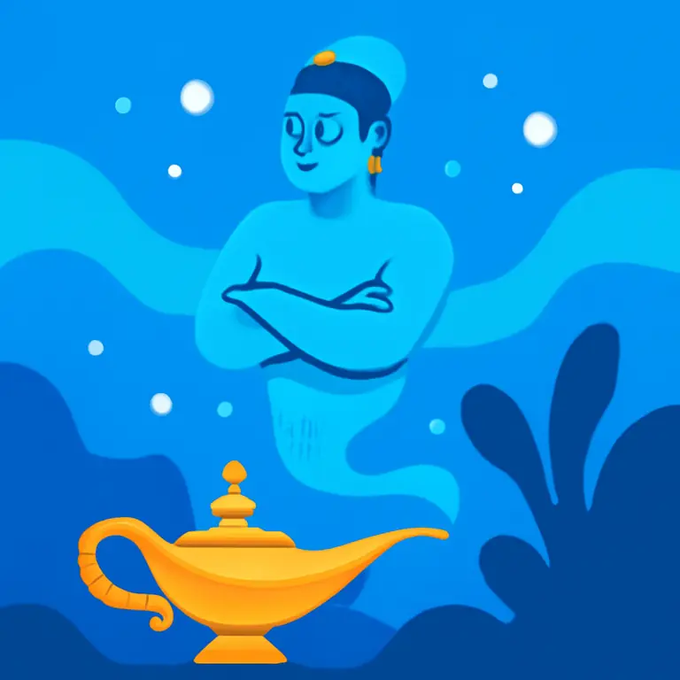 Подводный Джинн - обложка пазла