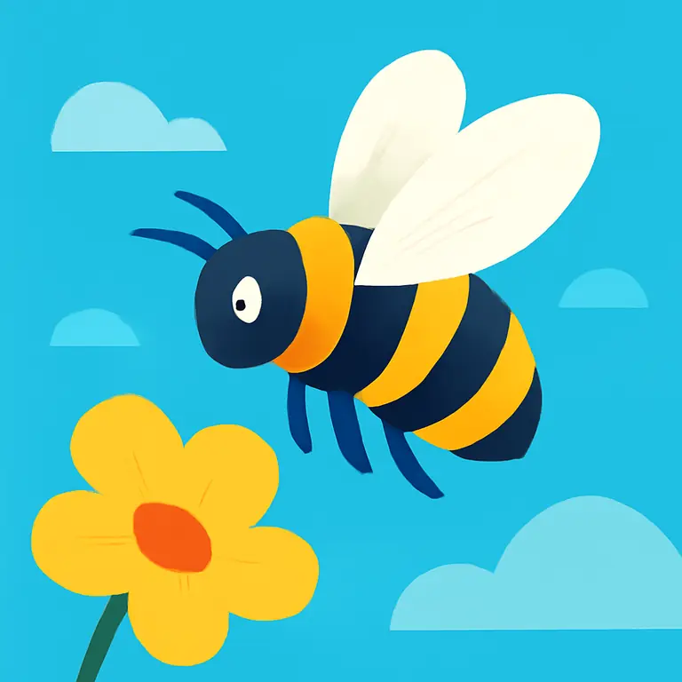 Летящий шмель - обложка пазла