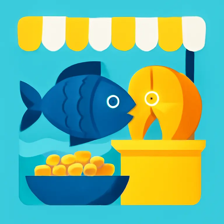 Рыбный рынок - обложка пазла