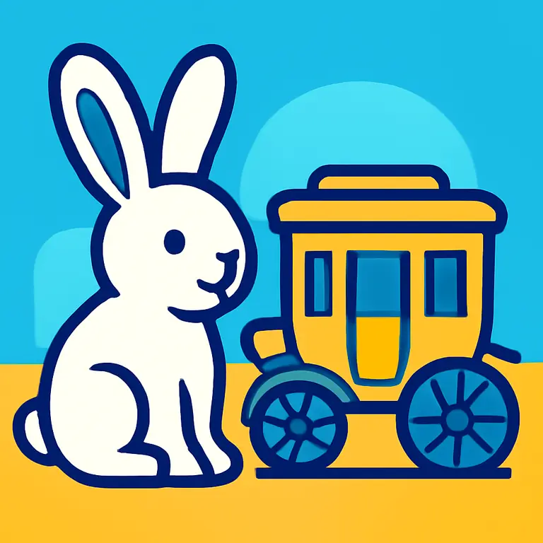 Зайка и Дилижанс - обложка пазла