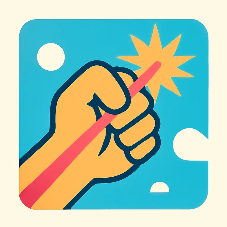 Лазерный Кулак - обложка пазла