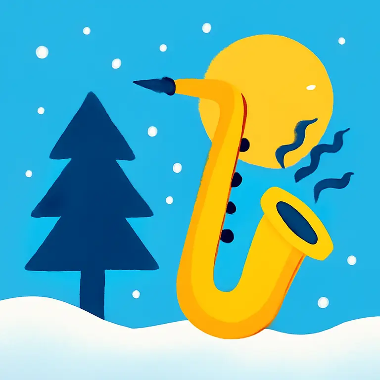 Зимний джаз - обложка пазла