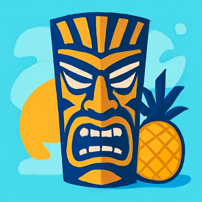 Гавайская ярость - обложка пазла