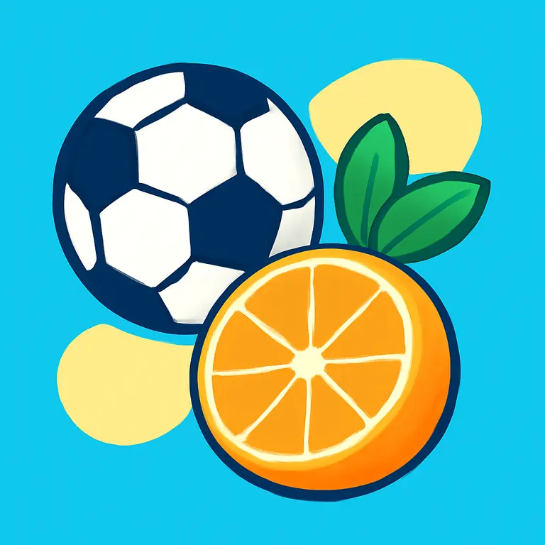 Футбол и Фрукты - обложка пазла