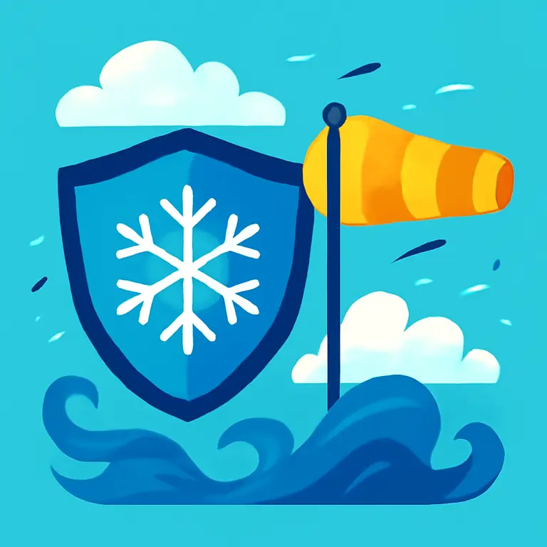 Зимний шторм - обложка пазла