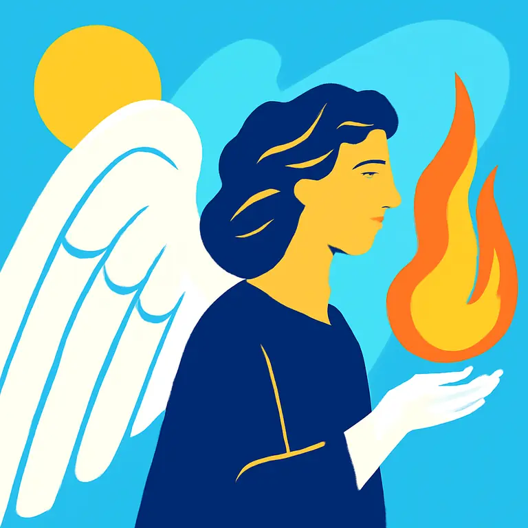 Огненный ангел - обложка пазла