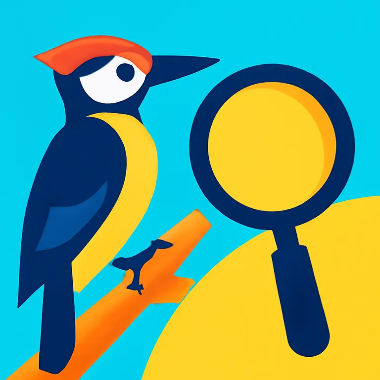 Бдительный дятел - обложка пазла