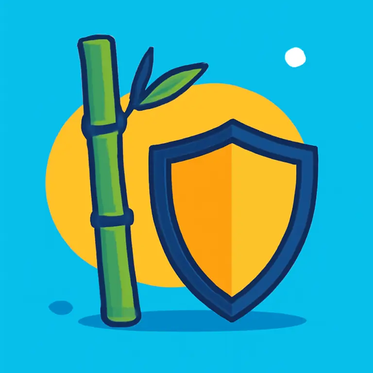 Бамбук и Щит - обложка пазла