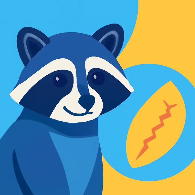 Енот и шрам - обложка пазла