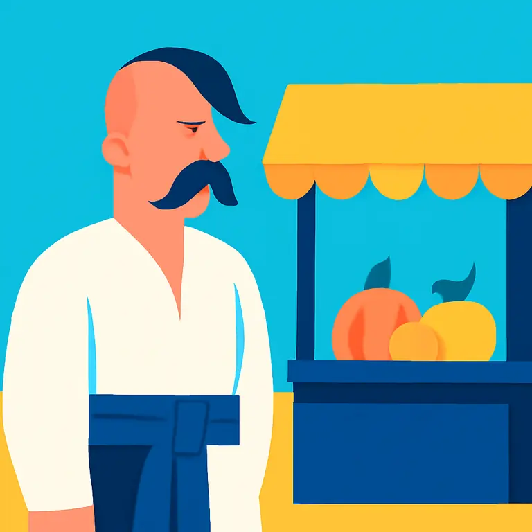 Козак и Рынок - обложка пазла