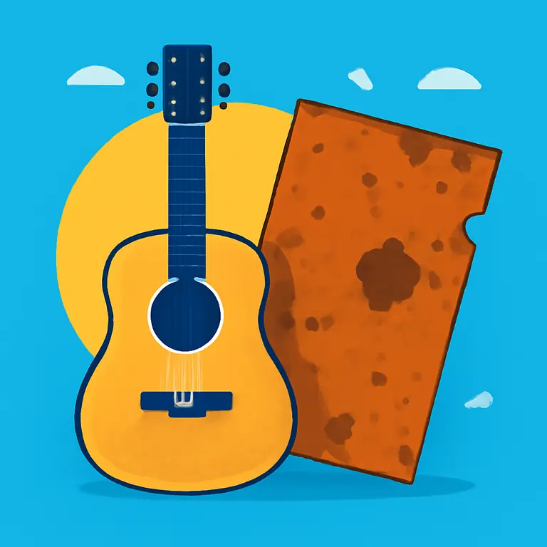 Гитарный Ржавый - обложка пазла