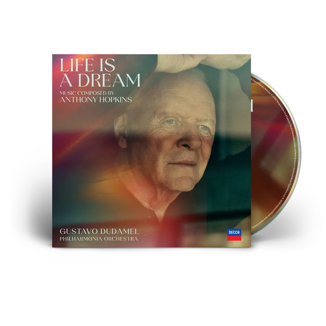 Portada oficial de Life Is a Dream de Anthony Hopkins con Gustavo Dudamel y la Philharmonia Orchestra